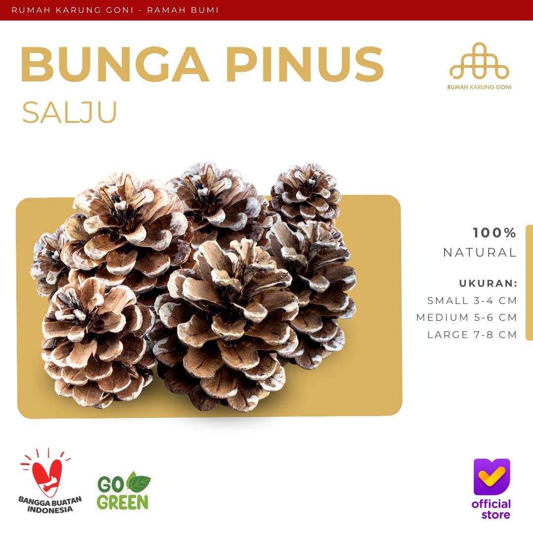 Dekorasi Mahar Bunga Pinus Salju- Bunga Kerajinan Prakarya- Hiasan Mahar