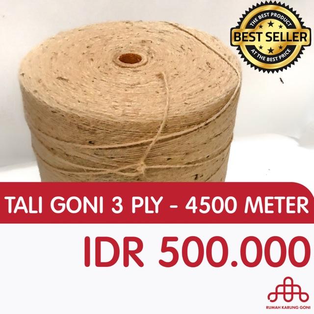Tali Goni 3 Ply 3 MM Rollan - Tali Kerajinan Tangan - DIY Hemp Rope - Rustic Souvenir
