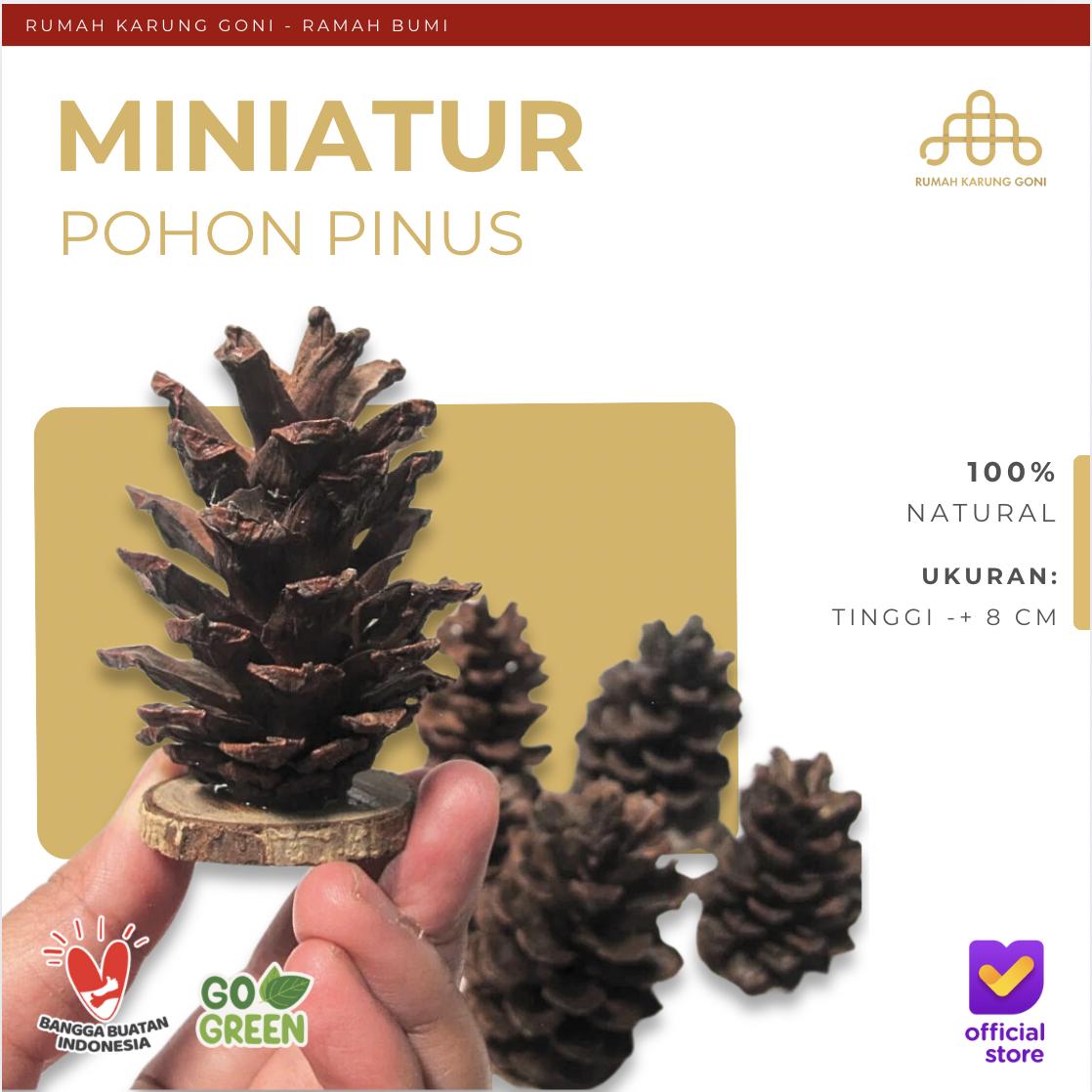 Dekorasi Rumah Rustik Miniatur Pohon Pinus – Properti Foto Rustik