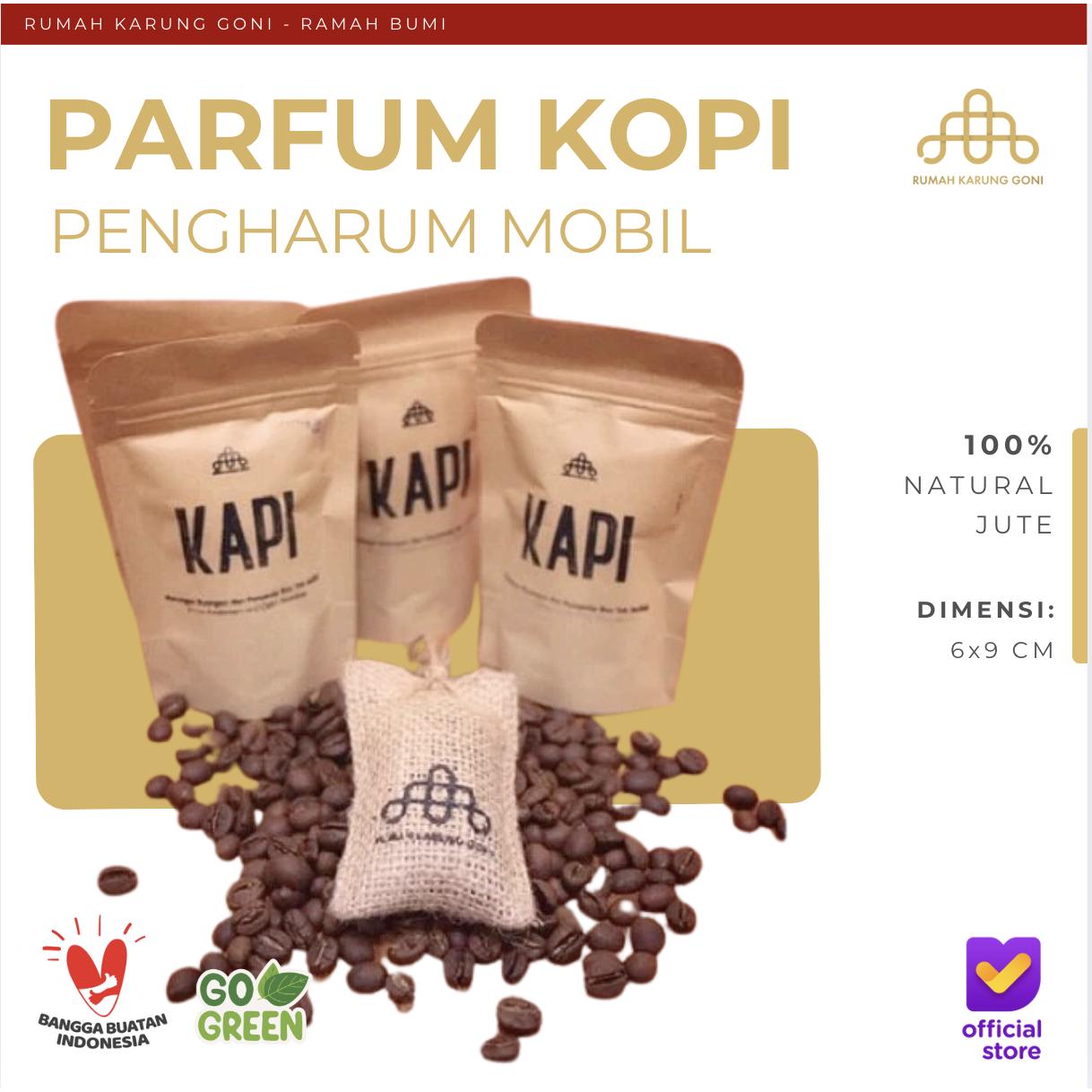 Parfum Kopi 6x9cm Parfum Mobil Kopi Packaging Pengharum Mobil Aroma Kopi