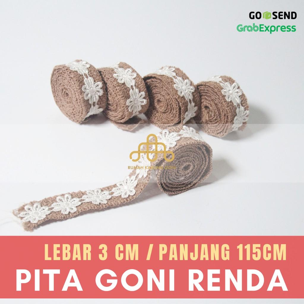 Pita Goni Renda/ Pita Goni Rustic/ Hiasan Mahar Rustic