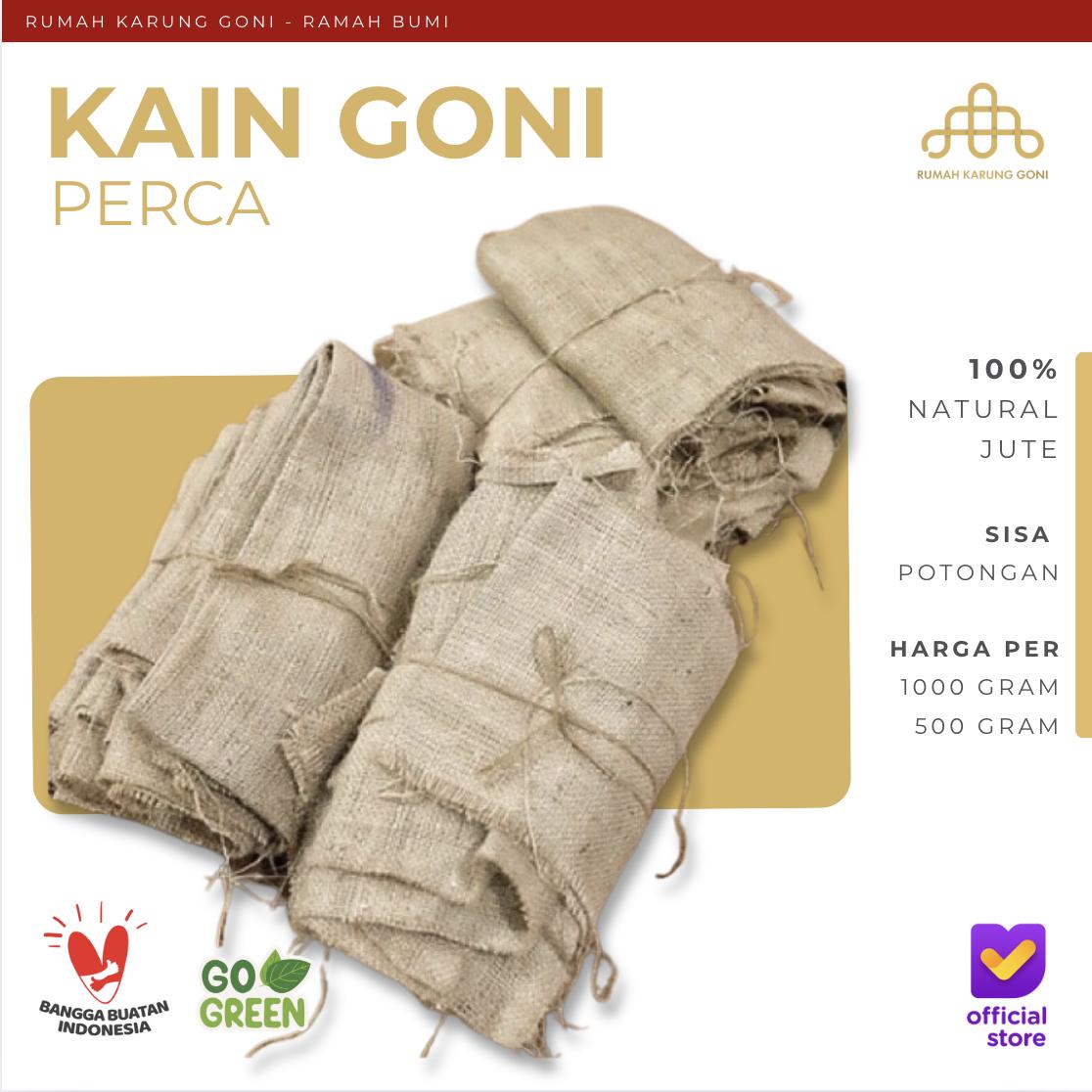 Kain Goni Perca 500gram - Bahan Kain Goni - Kain Goni Perca