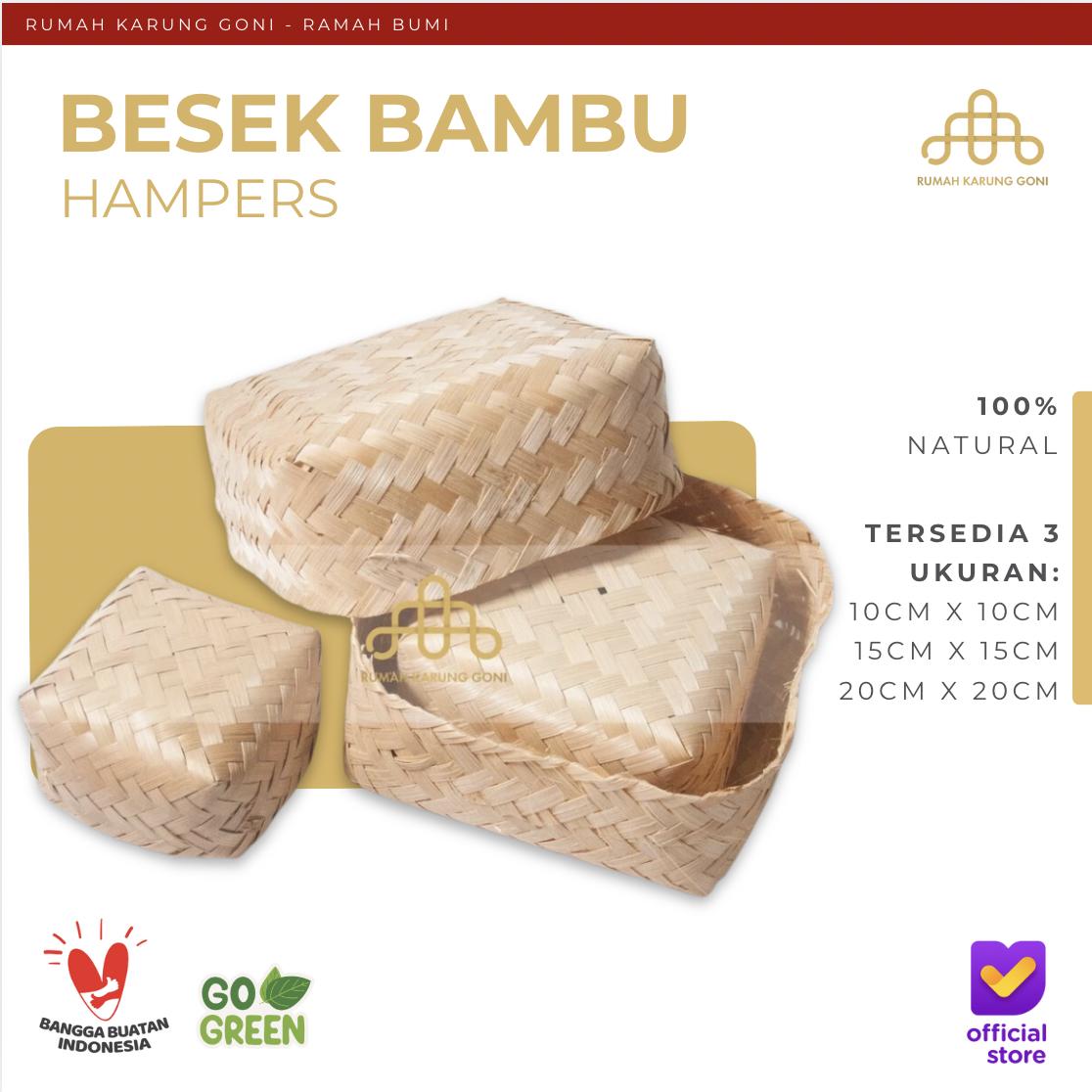 Besek Bambu Besek Hampers Besek Nasi Ramah Lingkungan (harga sepasang)