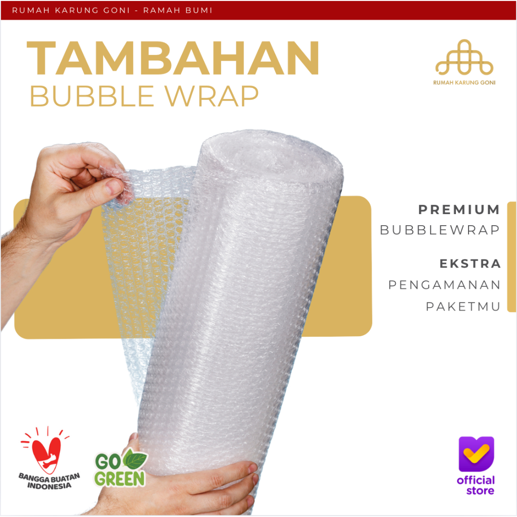 Tambahan Packing Bubble Wrap - Ekstra Bubble Wrap Untuk Pesanan Kamu
