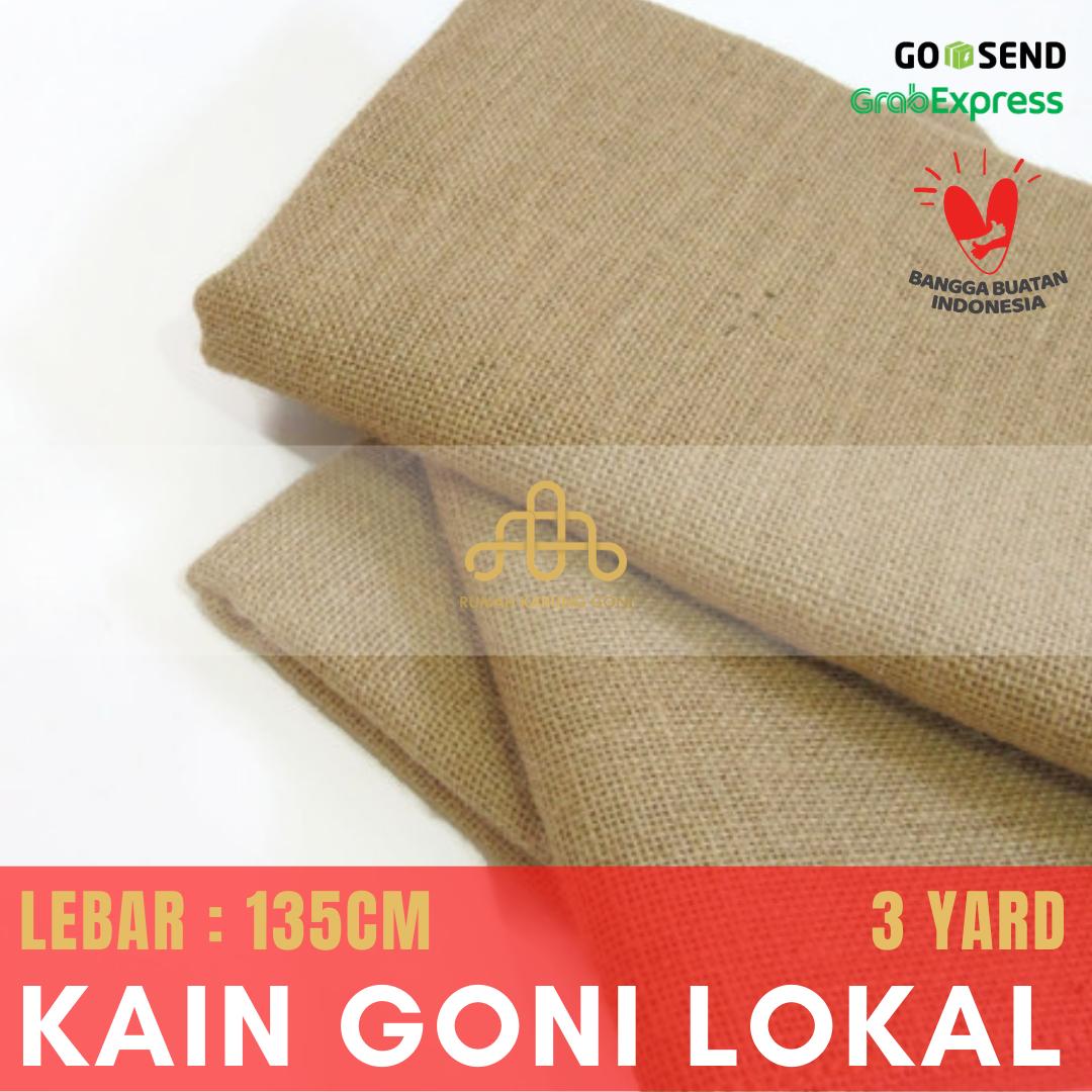 KAIN BURLAP BARU 3 YARD - KARUNG GONI DEKORASI PESTA