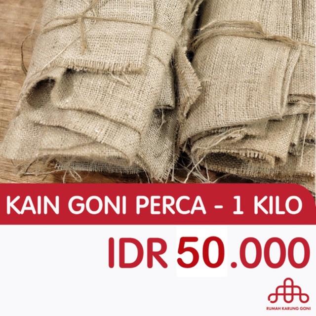 KARUNG GONI PERCA - POTONGAN KAIN GONI SISA PRODUKSI