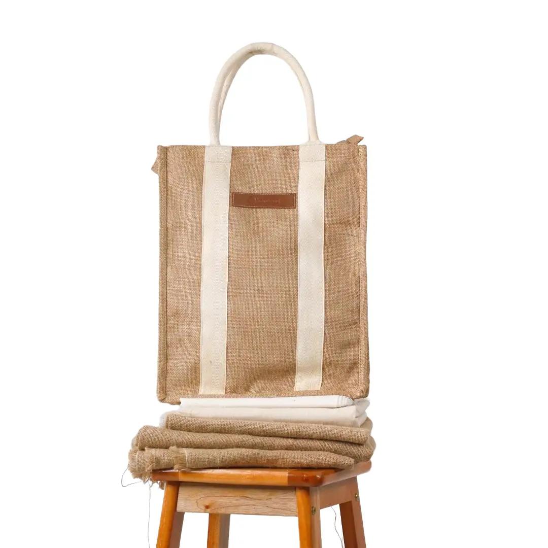 Totebag Litchi Tas Goni Strip - Tas Belanja Ramah Lingkungan
