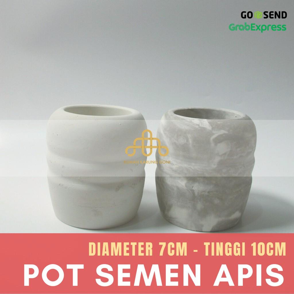 Pot Kaktus Pot Mini Sukulen Apis Concrete Pot Mini Planter Pot Beton Bonsai Bandung