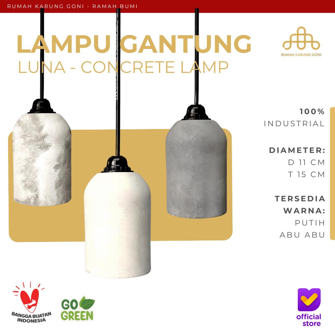 Lampu Gantung Industrial Semen - Concrete Chandelier Pendant Lamp - Nordic Lamp