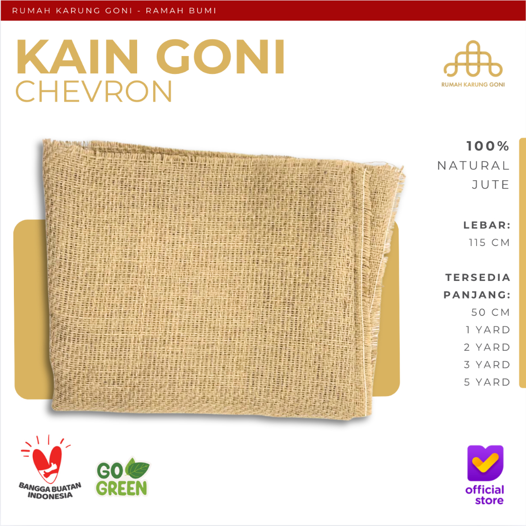 Kain Goni Rustic Motif Chevron - Kain Goni Murah- Kain Goni Tenun Chevron